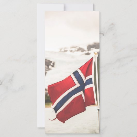Flagge Norwegens Fotokarte (Vorderseite)