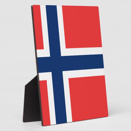 Flagge Norwegens Fotoplatte (Seite)