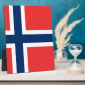 Flagge Norwegens Fotoplatte (Seite)