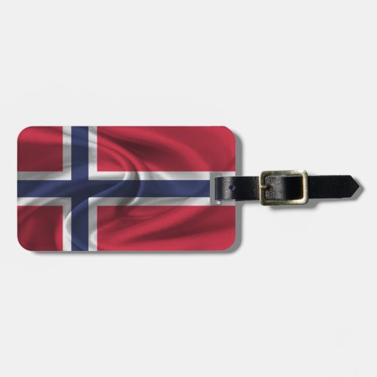 Flagge Norwegens Gepäckanhänger (Vorderseite horizontal)