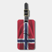 Flagge Norwegens Gepäckanhänger (Vorderseite vertikal)
