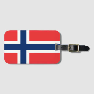 Flagge Norwegens Gepäckanhänger