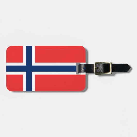 Flagge Norwegens Gepäckanhänger (Vorderseite horizontal)