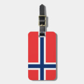 Flagge Norwegens Gepäckanhänger (Vorderseite vertikal)
