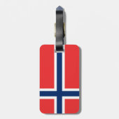Flagge Norwegens Gepäckanhänger (Rückseite vertikal)