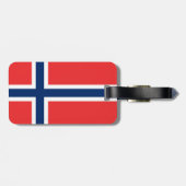 Flagge Norwegens Gepäckanhänger (Rückseite horizontal)