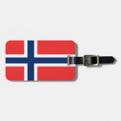 Flagge Norwegens Gepäckanhänger (Vorderseite horizontal)