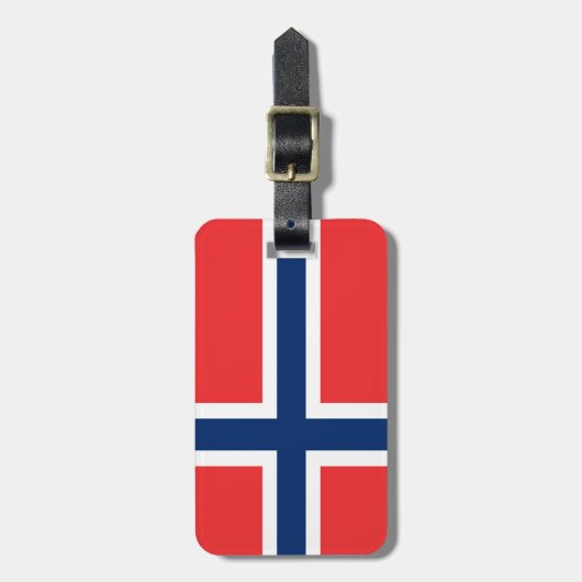 Flagge Norwegens Gepäckanhänger (Vorderseite vertikal)