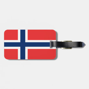 Flagge Norwegens Gepäckanhänger