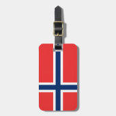 Flagge Norwegens Gepäckanhänger (Vorderseite vertikal)