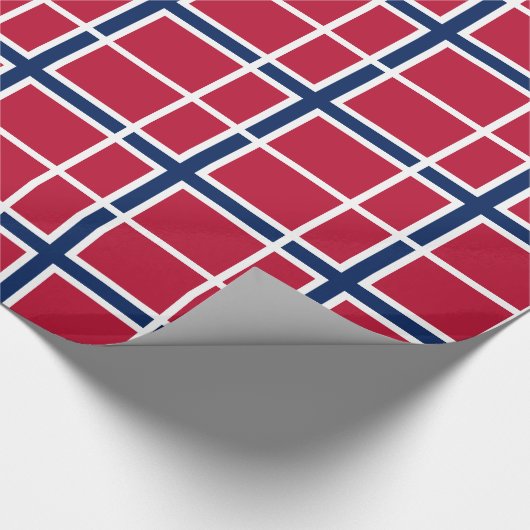Flagge Norwegens Geschenkpapier (Ecke)