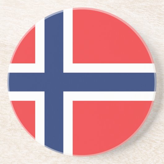 Flagge Norwegens Getränkeuntersetzer (Vorne)