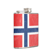 Flagge Norwegens Grunge Flachmann (Rechts)