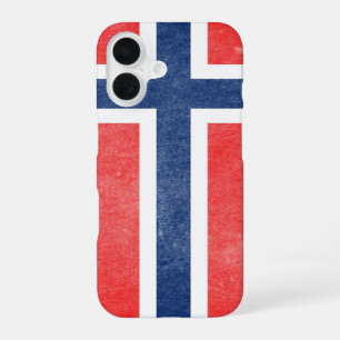 Flagge Norwegens Grunge iPhone 16 Hülle