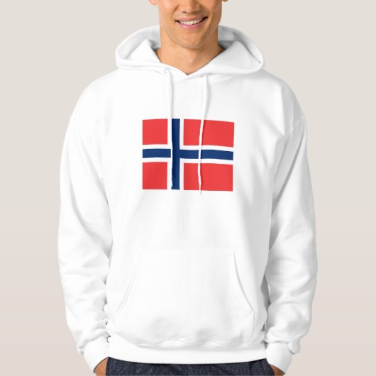 Flagge Norwegens Hoodie (Vorderseite)