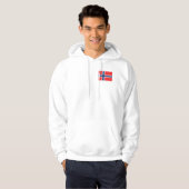 Flagge Norwegens Hoodie (Vorne ganz)