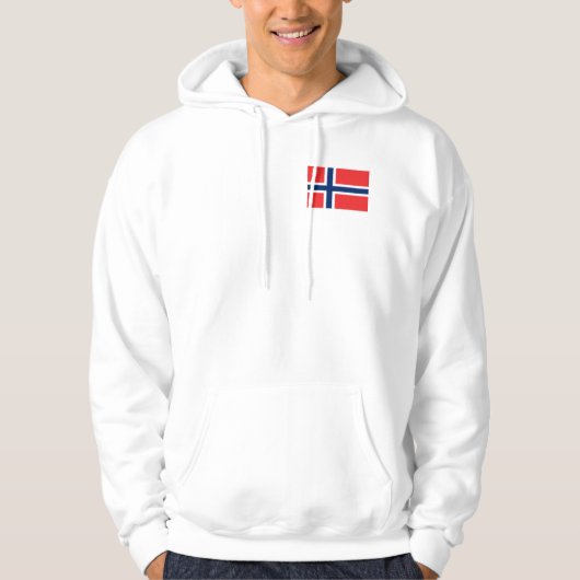 Flagge Norwegens Hoodie (Vorderseite)
