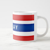 Flagge Norwegens Jumbo-Tasse (Rechts)