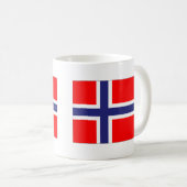 Flagge Norwegens Kaffeetasse (VorderseiteRechts)