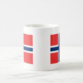 Flagge Norwegens Kaffeetasse (Mittel)