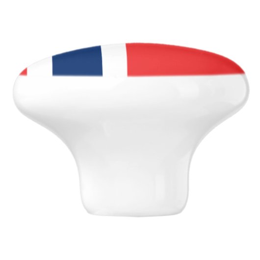 Flagge Norwegens Keramik Knob Keramikknauf (Seitenansicht)