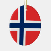 Flagge Norwegens Keramik Ornament (Rechts)