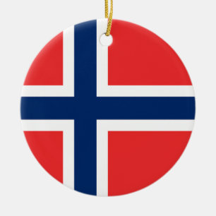 Flagge Norwegens Keramik Ornament