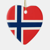 Flagge Norwegens Keramikornament (Rechts)