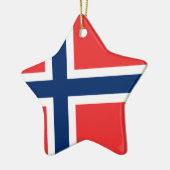 Flagge Norwegens Keramikornament (Links)