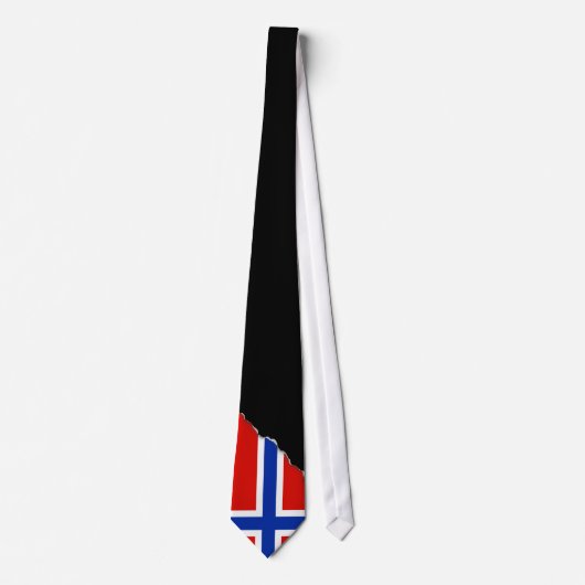 Flagge Norwegens Krawatte (Vorderseite)