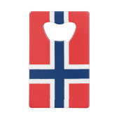 Flagge Norwegens Kreditkarte Flaschenöffner (Vorderseite)