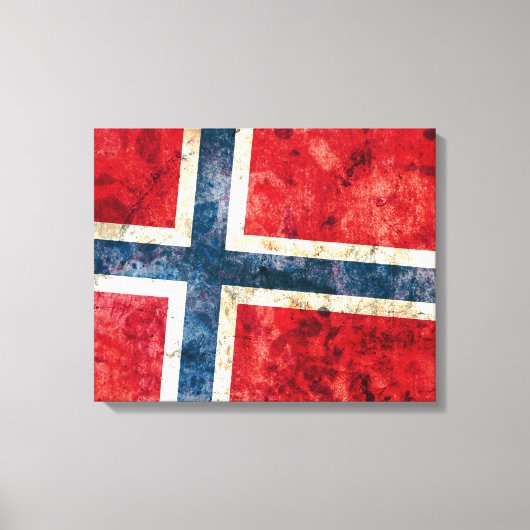Flagge Norwegens Leinwanddruck (Vorderseite)