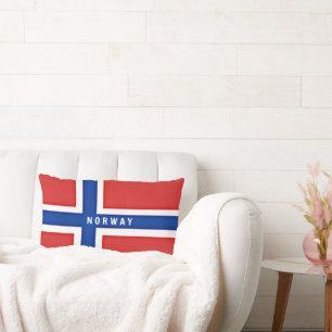 Flagge Norwegens Lendenkissen