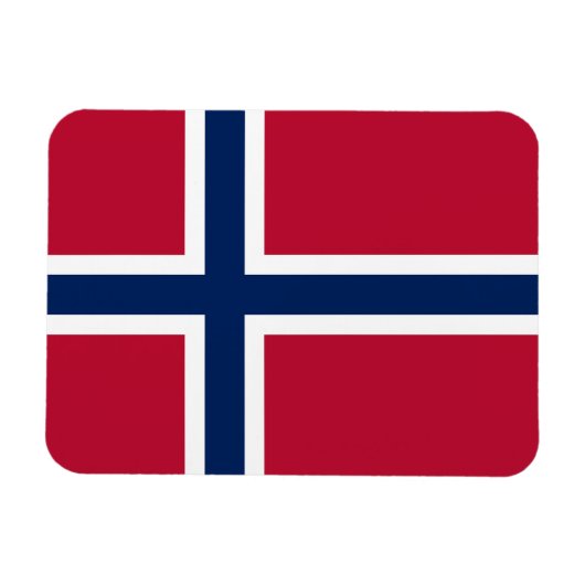 Flagge Norwegens Magnet (Horizontal)