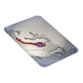 Flagge Norwegens Magnet (Rechte Seite)