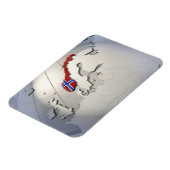 Flagge Norwegens Magnet (Linke Seite)