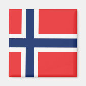 Flagge Norwegens Magnet (Vorne)