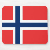 Flagge Norwegens Mousepad (Vorne)