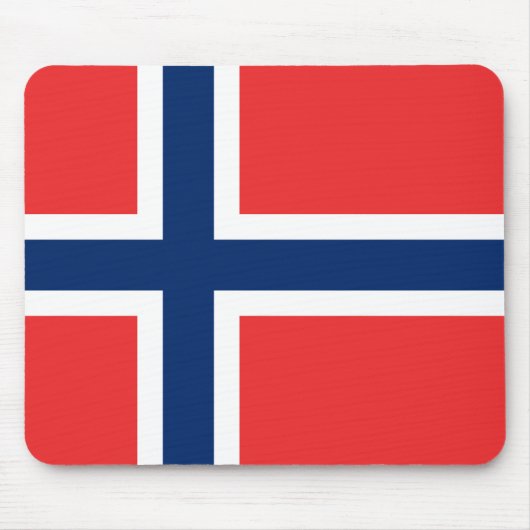 Flagge Norwegens Mousepad (Vorne)