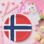 Flagge Norwegens Pappteller (Party)