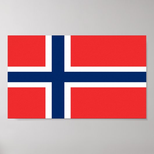 Flagge Norwegens Poster (Vorne)