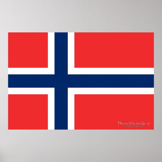 Flagge Norwegens Poster (Vorne)