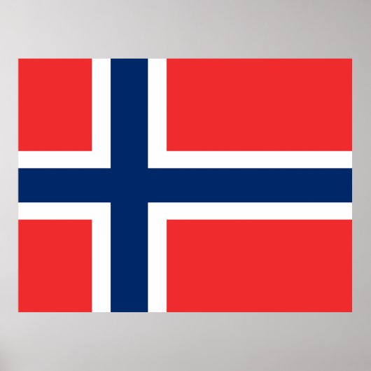 Flagge Norwegens Poster (Vorne)