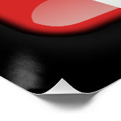 Flagge Norwegens Poster (Ecke)