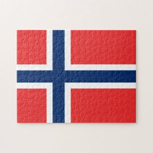Flagge Norwegens Puzzle