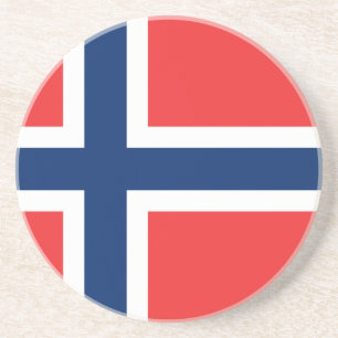 Flagge Norwegens Sandstein Untersetzer