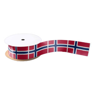 Flagge Norwegens Satinband