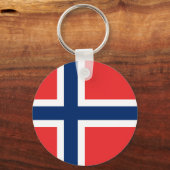 Flagge Norwegens Schlüsselanhänger (Rückseite)
