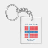 Flagge Norwegens Schlüsselanhänger (Vorderseite links)