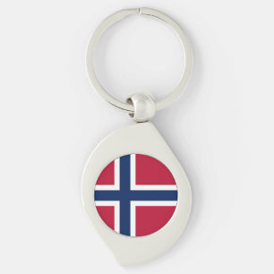 Flagge Norwegens Schlüsselanhänger